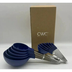 Cook With Color 12 PC Measuring‎ Cups Set Assorted Sizes Blue New